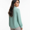 1781696602517-16agly9 İnci Detaylı Yaka Vual Bluz - Mint Yeşili Kadın Ofis Bluzu