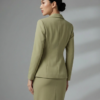1781858092653-ygi145t Sage Yeşil Minimalist Blazer ve Asimetrik Etek Takım
