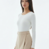 1782047306418-p7ffde3 Modern Kesim Bej Kruvaze Skort