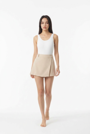 1782047308937-recrc2p Modern Kesim Bej Kruvaze Skort